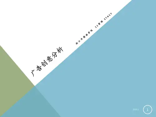 国外五个广告创意分析PPT课件