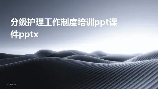 2024版分级护理工作制度培训ppt课件pptx