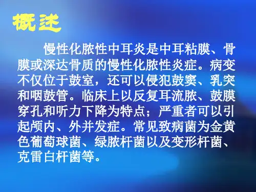 化脓性中耳炎的护理查房_PPT课件