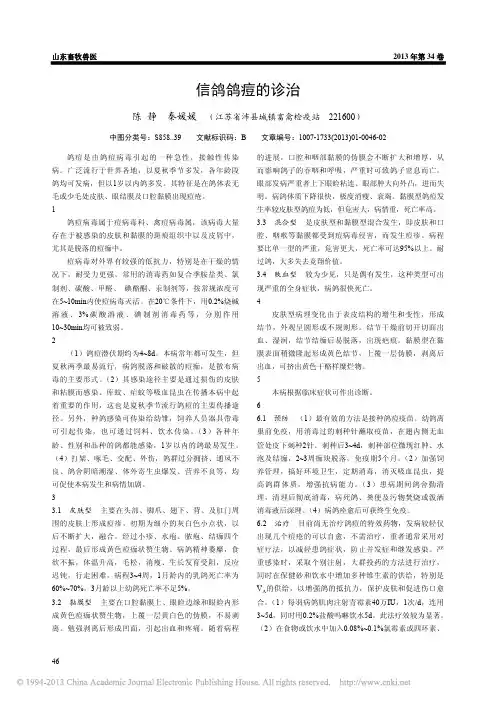 信鸽鸽痘的诊治_陈静