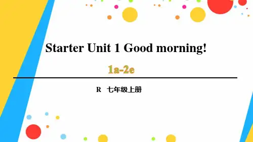 人教版七年级英语上册 Starter Units 1 1a-2e 教学课件