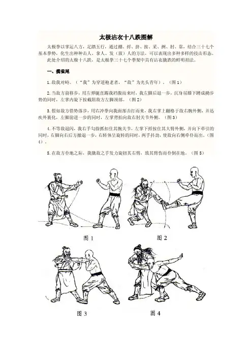 太极沾衣十八跌图解