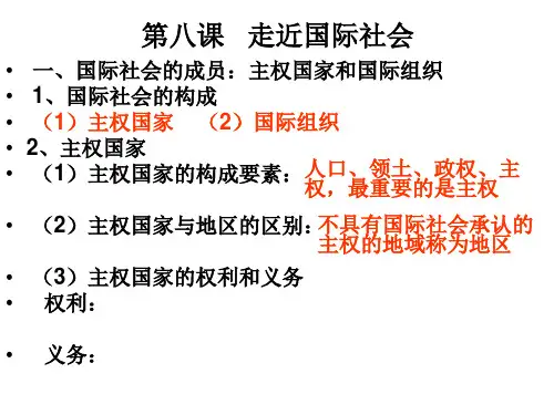 高一政治当代国际社会(1)(PPT)5-4