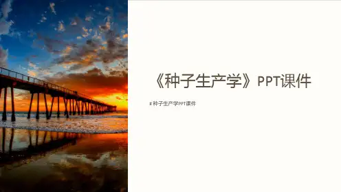 《种子生产学》课件