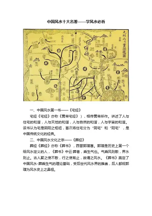 中国风水十大名著——学风水必看