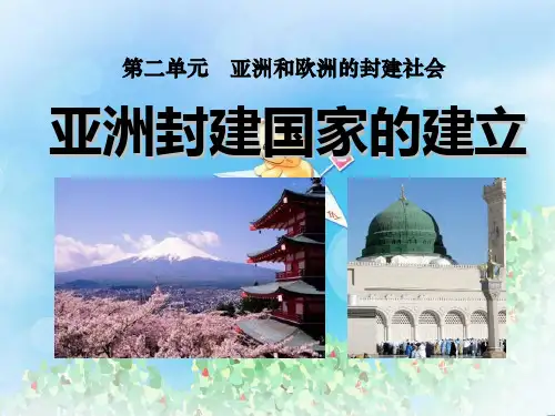 《亚洲封建国家的建立》亚洲和欧洲的封建社会PPT8  图文