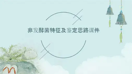 非发酵菌特征及鉴定思路课件