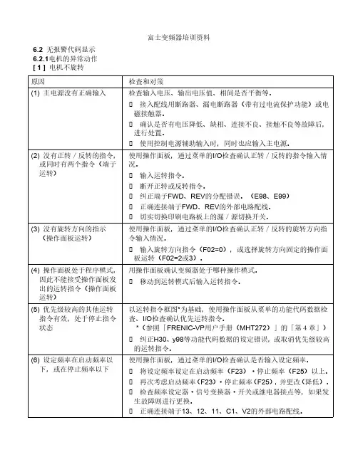 富士变频器讲义