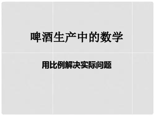 《啤酒生产中的数学》PPT课件7  图文