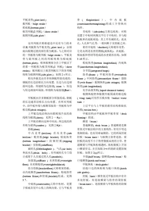 船舶名词