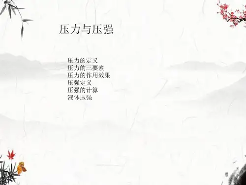 压力与压强