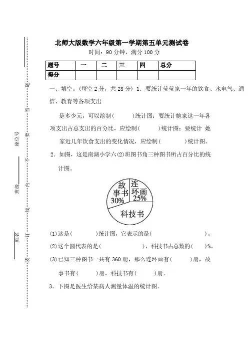 北师大版六年级上册数学第五单元测试卷(含答案) (1)