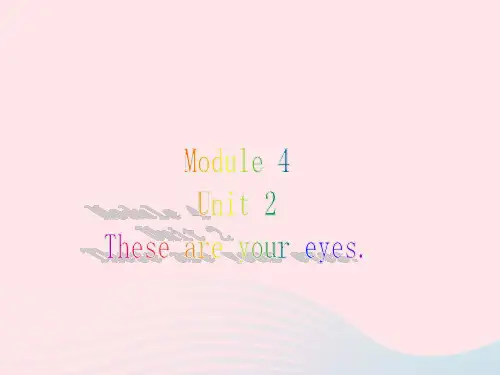 外研版一年级英语下册Module4unit2theseareyoureyes课件