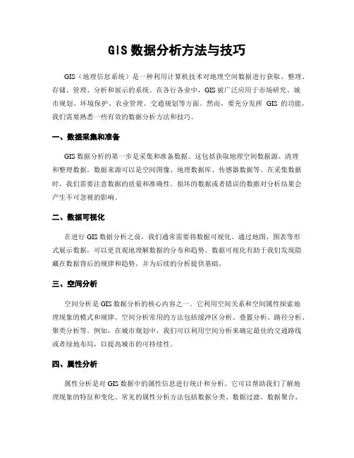 GIS数据分析方法与技巧
