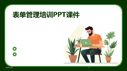 2024版表单管理培训PPT课件
