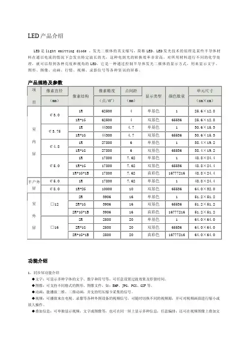 LED显示原理及维修