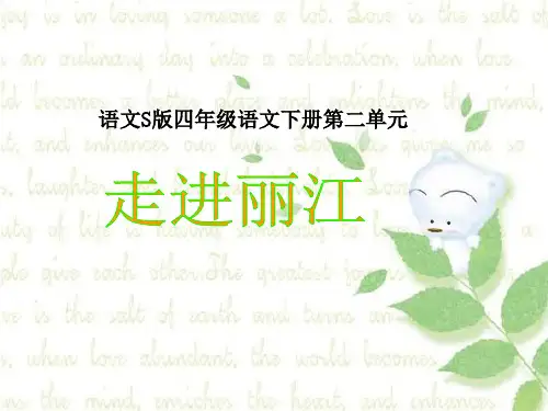 《走进丽江》课件(语文S版四年级下册课件)