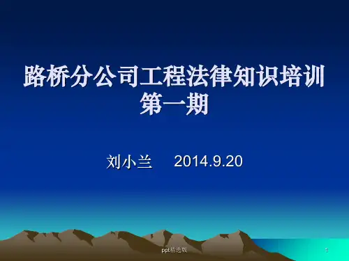 建设工程施工合同常见法律问题PPT课件
