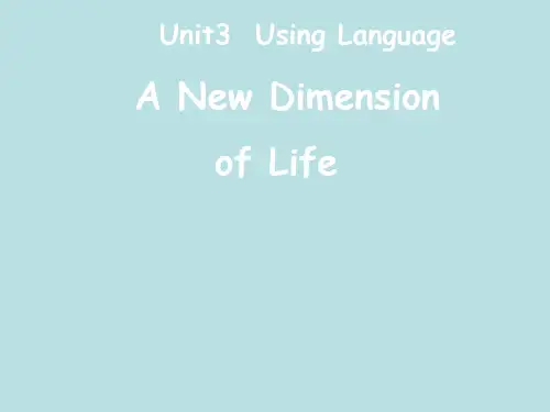 人教选修7Unit3UndertheseaUsingLanguage