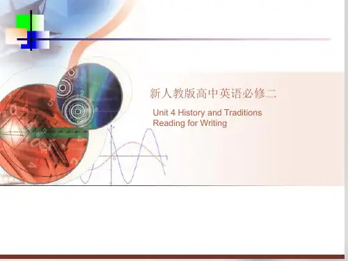 Unit4HistoryandtraditionsReadingforWriting课件-高中英语人