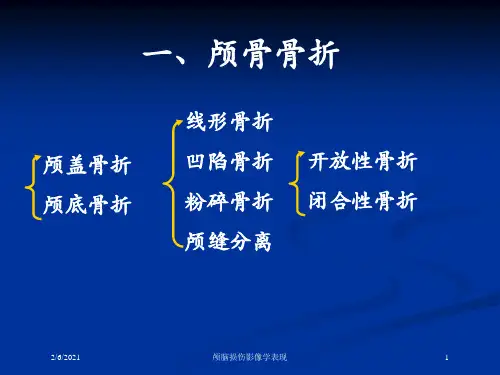 颅脑损伤影像学表现培训课件