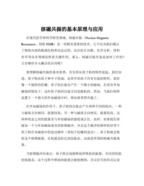 核磁共振的基本原理与应用