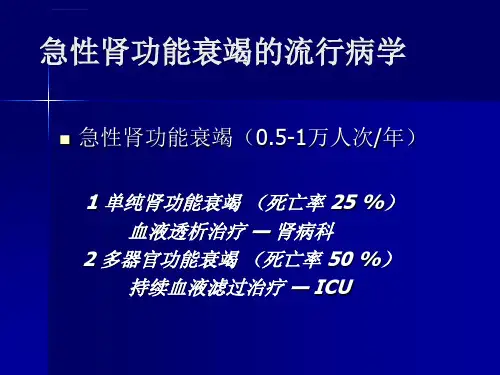 肾脏替代治疗-现状和进展ppt课件