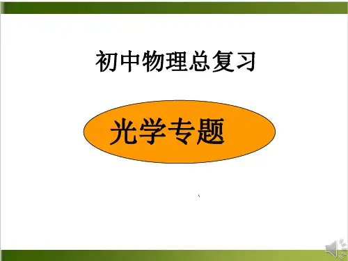 中考总复习 光学专题 课件26张
