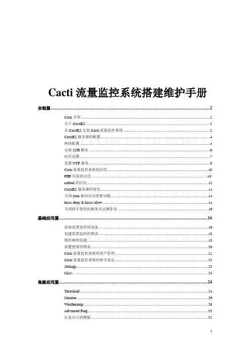 CactiEZ的安装