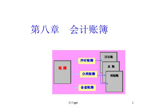 基础会计第八章会计账簿