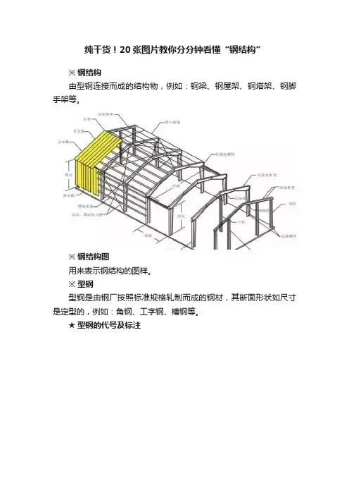 纯干货！20张图片教你分分钟看懂“钢结构”