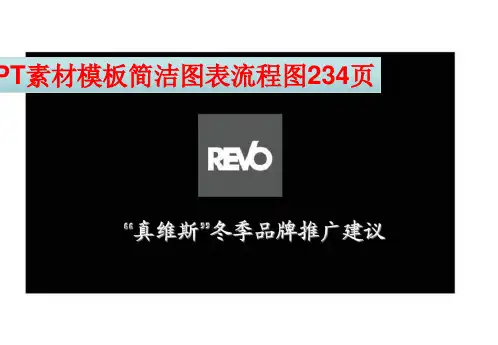 PPT素材模板简洁图表流程图234页