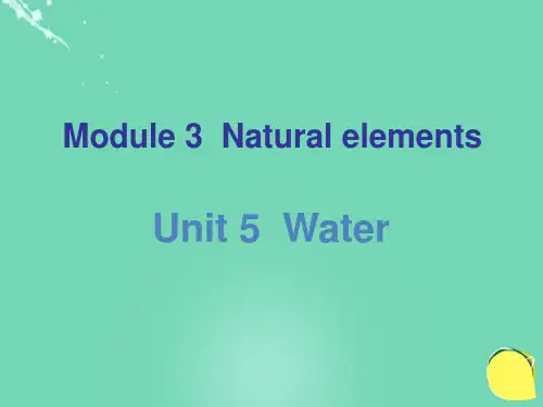 广东省七年级英语下册Unit5Water课件(新版)牛津深圳版