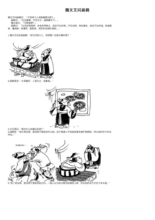 魏文王问扁鹊