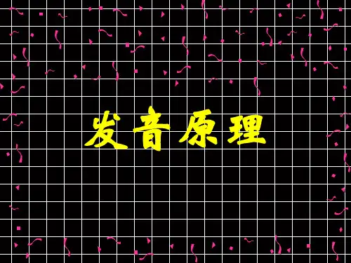 人体发音原理