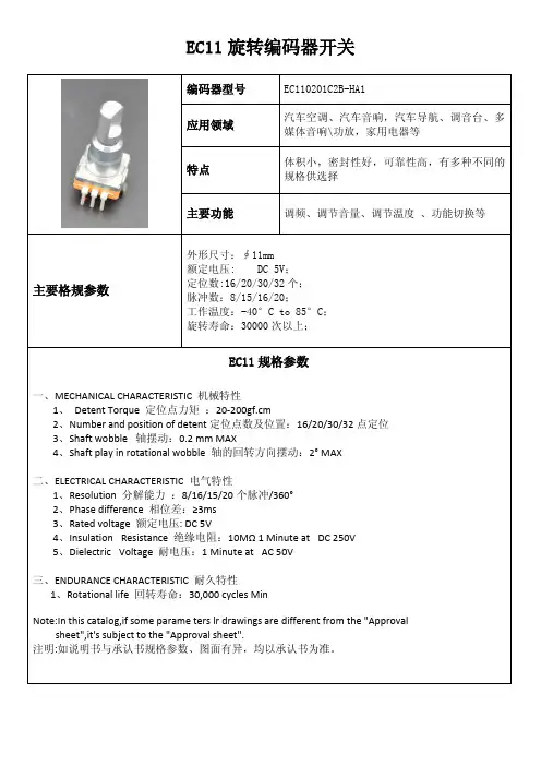 EC110201C2B-HA1编码开关