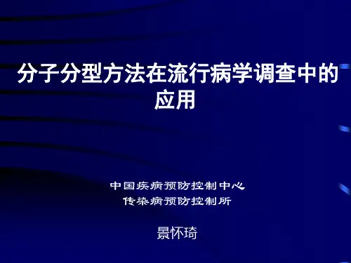 分子分型方法在流行病学调查中的应用(景怀琦)