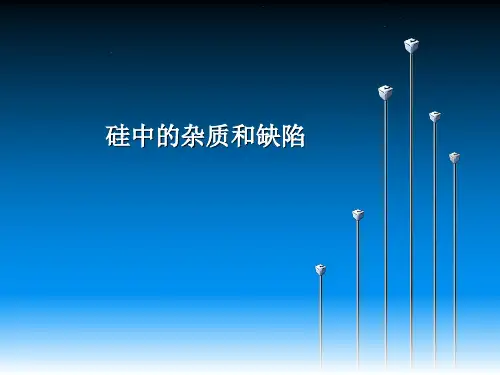 硅中的缺陷和杂质