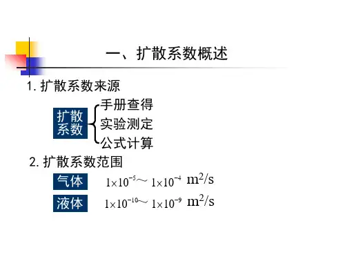 化工传质与分离 第一章(03)传质过程基础