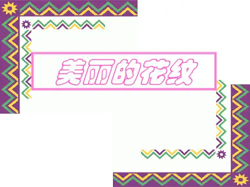 《美丽的花纹》PPT课件
