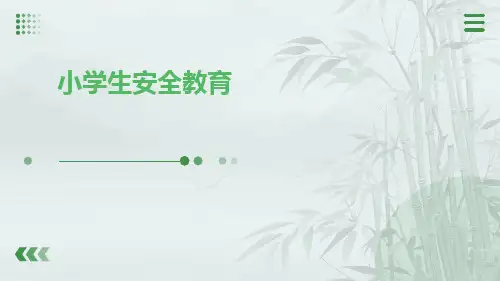 小学生安全教育PPT