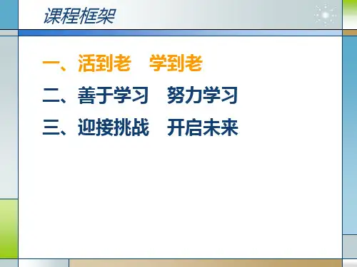 终身学习持续发展ppt课件