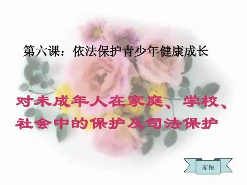 保护青少年的健康成长PPT课件