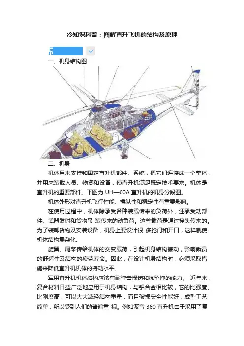 冷知识科普：图解直升飞机的结构及原理