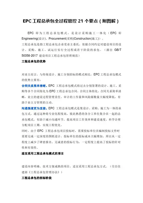 EPC工程总承包全过程管控21个要点(附图解)