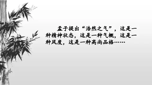 《我善养吾浩然之气》课件(20张PPT)  2024-2025学年人教版高中语文选修《先秦诸子选读》