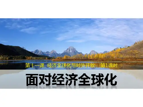 课件2：11.1 面对经济全球化