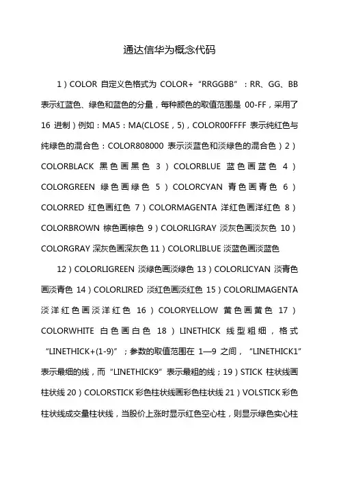 通达信华为概念代码