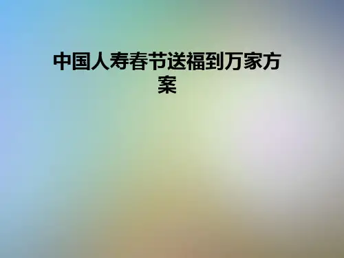 中国人寿春节送福到万家方案