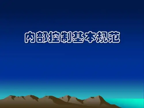 内部控制基本规范